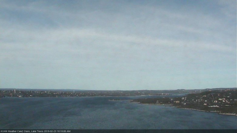 Lake Travis webcam, February 23, 2019 9:20 AM CT