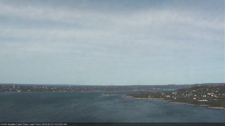 Lake Travis webcam, February 23, 2019 9:25 AM CT