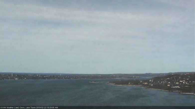 Lake Travis webcam, February 23, 2019 9:30 AM CT