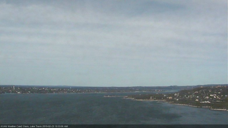 Lake Travis webcam, February 23, 2019 9:35 AM CT