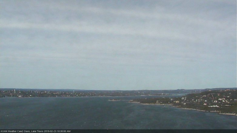 Lake Travis webcam, February 23, 2019 9:40 AM CT