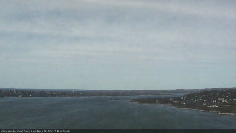Lake Travis webcam, February 23, 2019 9:45 AM CT