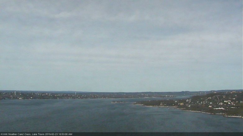 Lake Travis webcam, February 23, 2019 9:55 AM CT