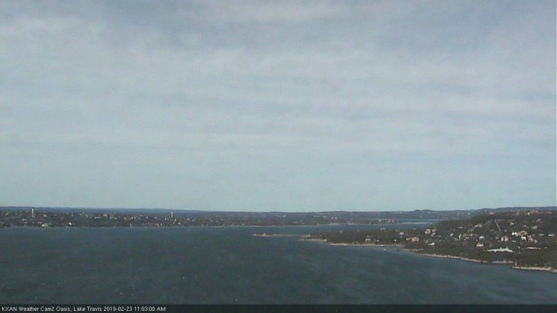 Lake Travis webcam, February 23, 2019 10:05 AM CT