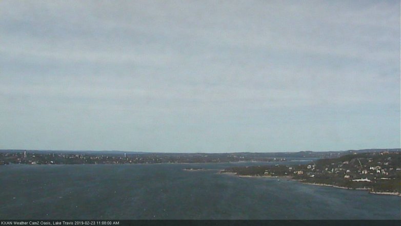 Lake Travis webcam, February 23, 2019 10:10 AM CT