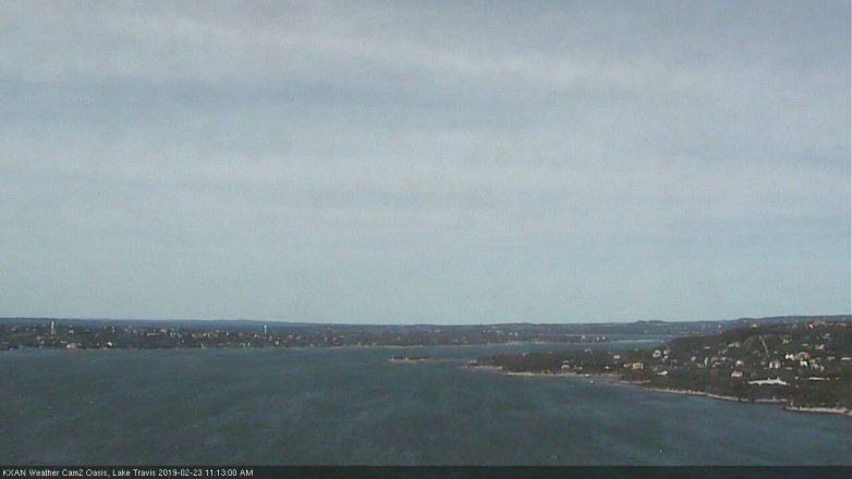 Lake Travis webcam, February 23, 2019 10:15 AM CT
