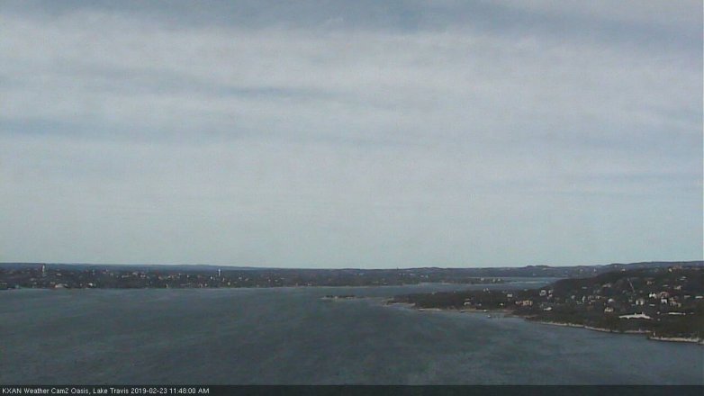 Lake Travis webcam, February 23, 2019 10:50 AM CT
