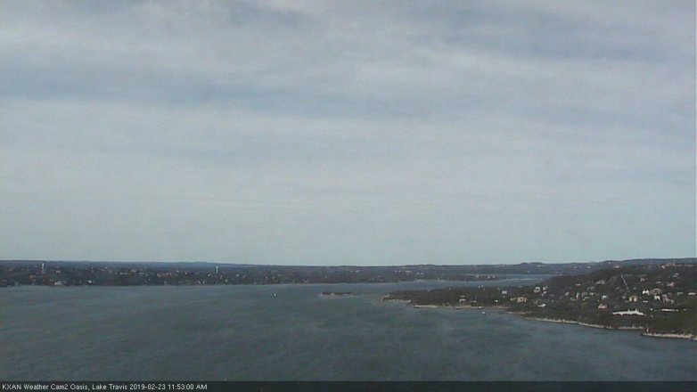 Lake Travis webcam, February 23, 2019 10:55 AM CT