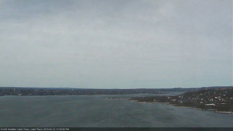 Lake Travis webcam, February 23, 2019 11:30 AM CT
