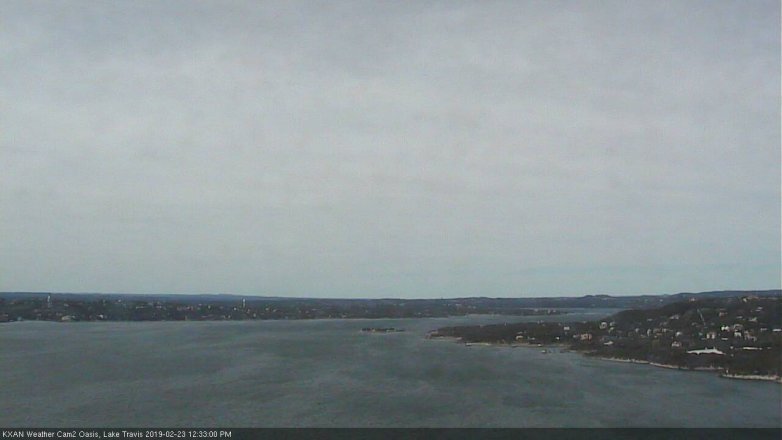 Lake Travis webcam, February 23, 2019 11:35 AM CT