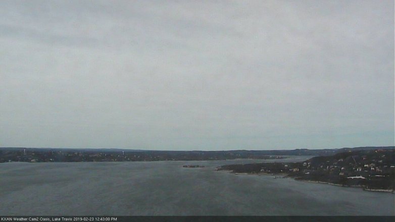 Lake Travis webcam, February 23, 2019 11:45 AM CT