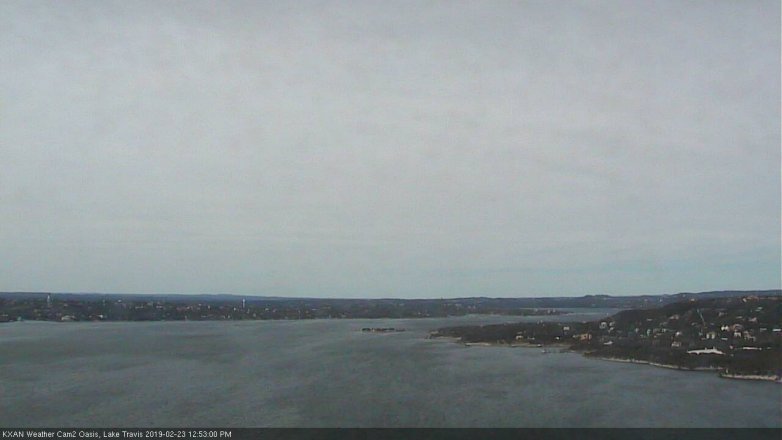Lake Travis webcam, February 23, 2019 11:55 AM CT