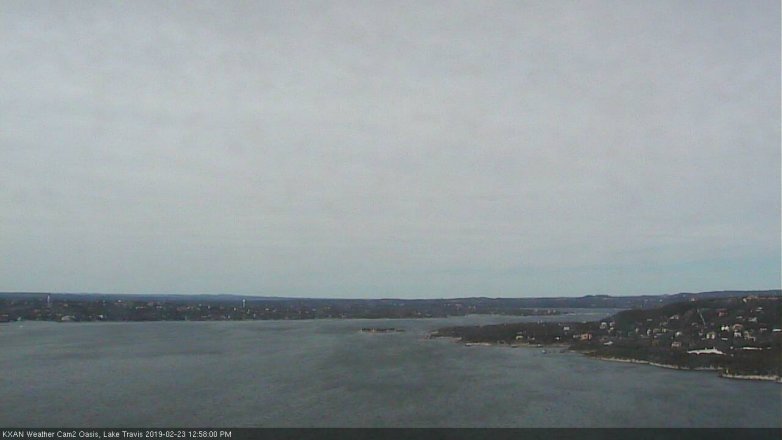 Lake Travis webcam, February 23, 2019 12:00 PM CT