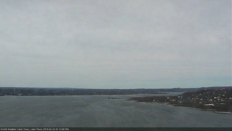 Lake Travis webcam, February 23, 2019 12:15 PM CT