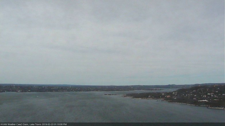 Lake Travis webcam, February 23, 2019 12:20 PM CT