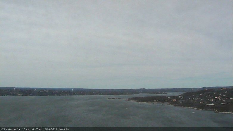 Lake Travis webcam, February 23, 2019 12:30 PM CT