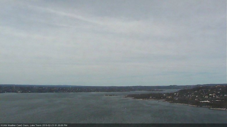 Lake Travis webcam, February 23, 2019 12:40 PM CT