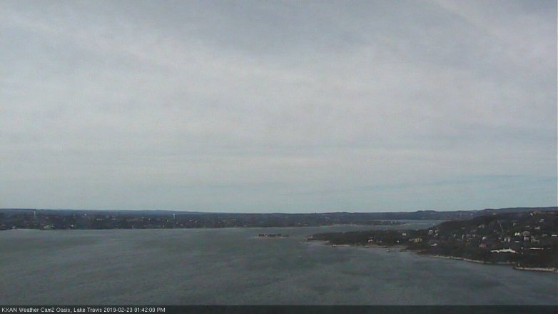 Lake Travis webcam, February 23, 2019 12:45 PM CT
