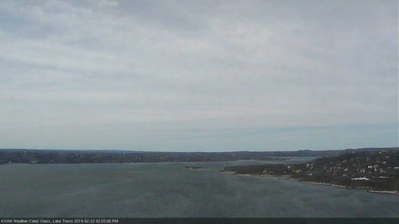 Lake Travis webcam, February 23, 2019 1:05 PM CT