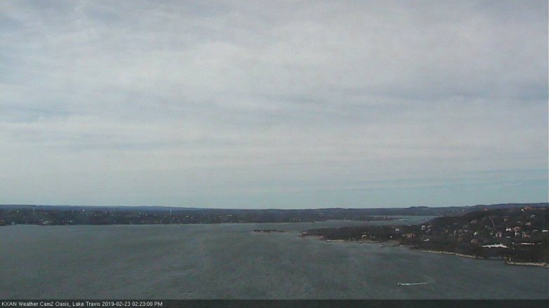 Lake Travis webcam, February 23, 2019 1:25 PM CT