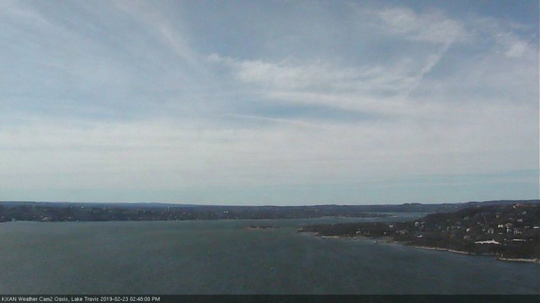 Lake Travis webcam, February 23, 2019 1:50 PM CT