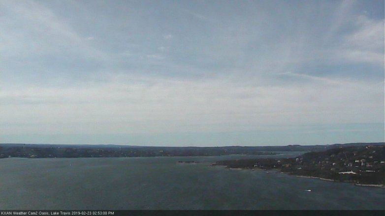 Lake Travis webcam, February 23, 2019 1:55 PM CT