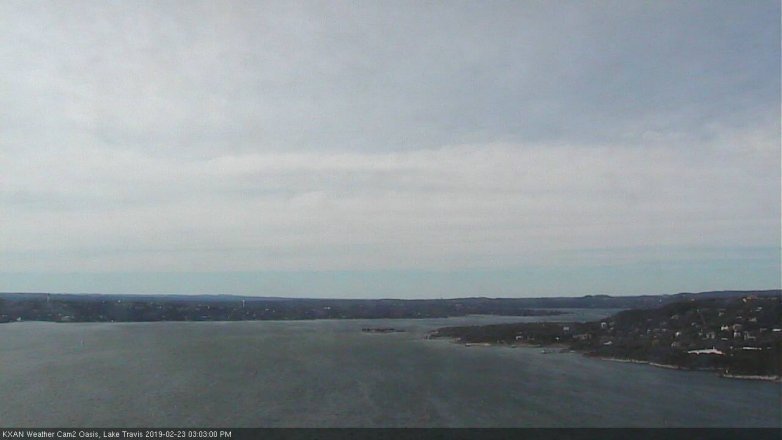 Lake Travis webcam, February 23, 2019 2:05 PM CT