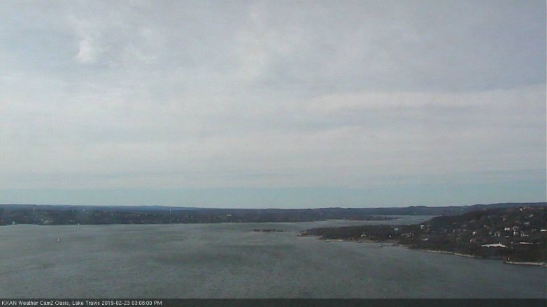 Lake Travis webcam, February 23, 2019 2:10 PM CT