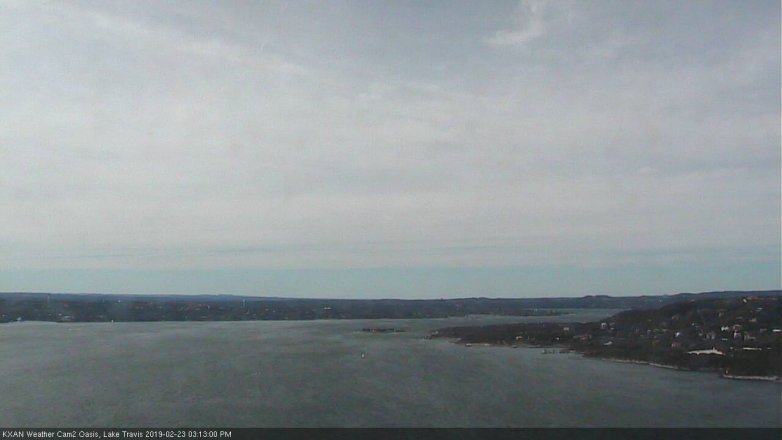 Lake Travis webcam, February 23, 2019 2:15 PM CT