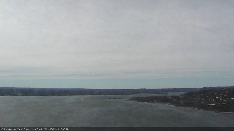 Lake Travis webcam, February 23, 2019 2:25 PM CT