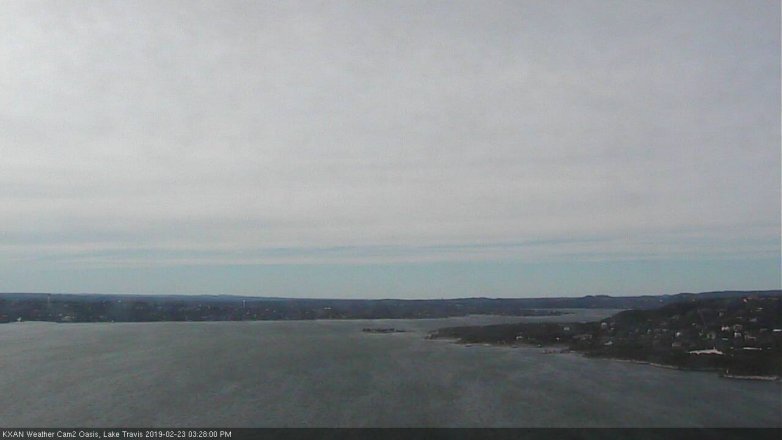 Lake Travis webcam, February 23, 2019 2:30 PM CT