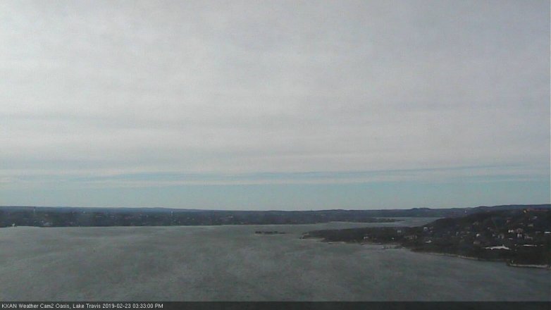 Lake Travis webcam, February 23, 2019 2:35 PM CT