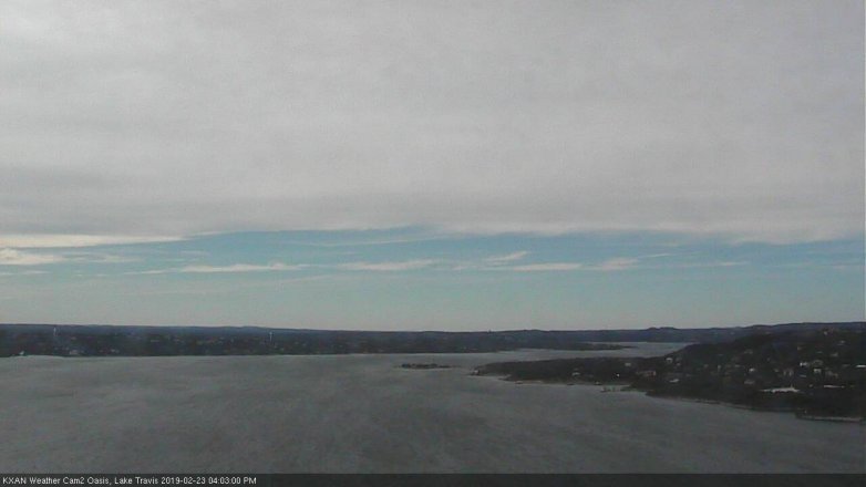 Lake Travis webcam, February 23, 2019 3:05 PM CT