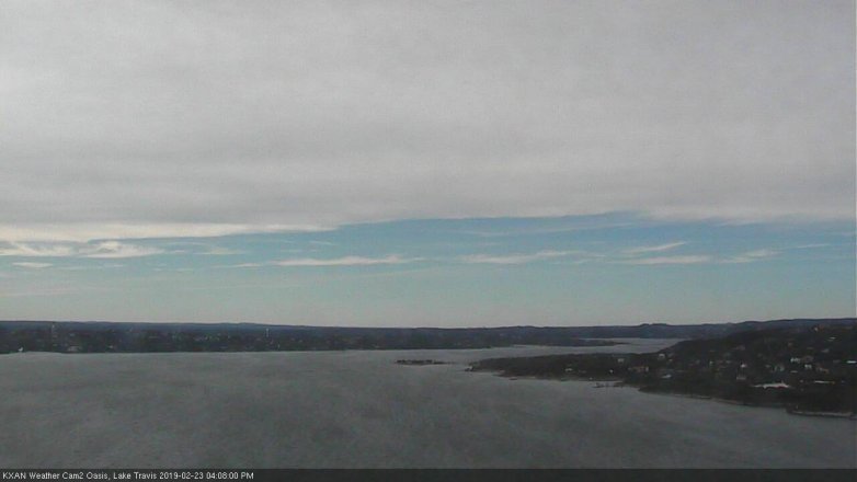 Lake Travis webcam, February 23, 2019 3:10 PM CT