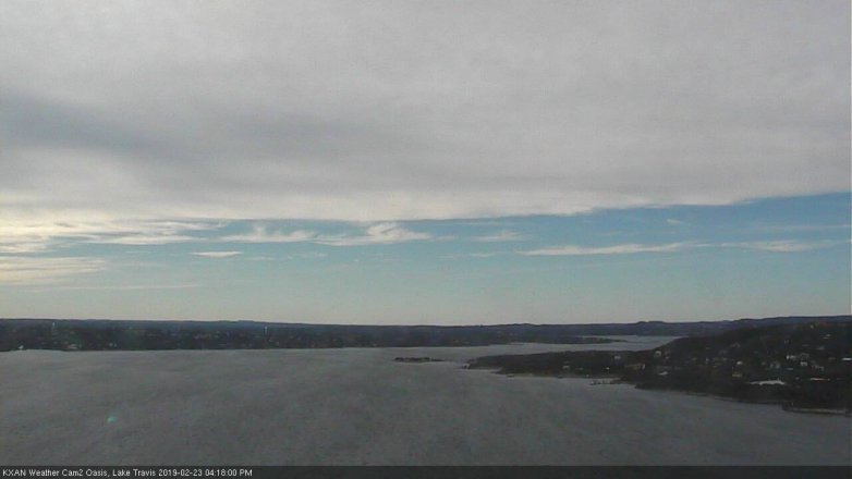 Lake Travis webcam, February 23, 2019 3:20 PM CT