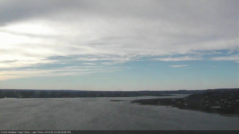 Lake Travis webcam, February 23, 2019 3:35 PM CT
