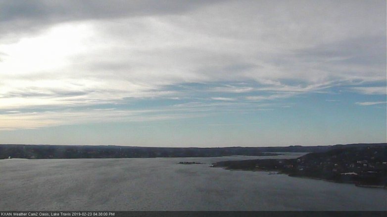 Lake Travis webcam, February 23, 2019 3:40 PM CT