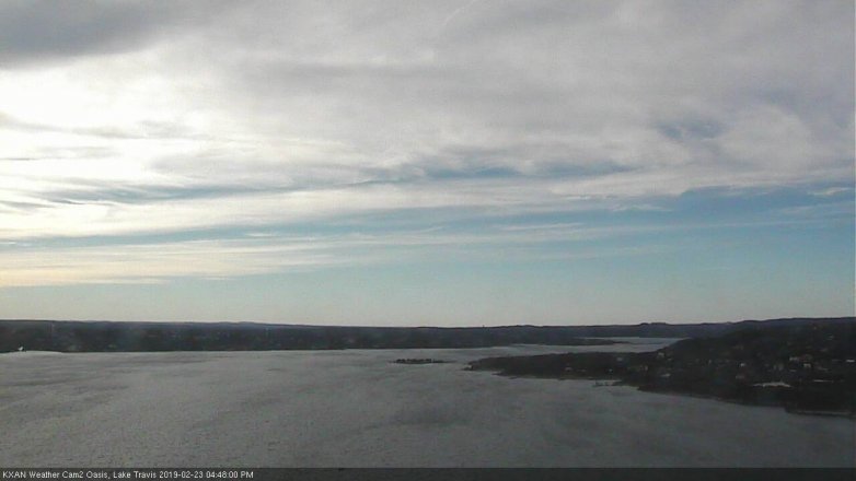 Lake Travis webcam, February 23, 2019 3:50 PM CT