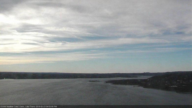 Lake Travis webcam, February 23, 2019 3:55 PM CT