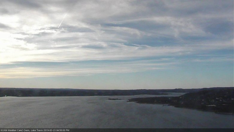 Lake Travis webcam, February 23, 2019 4:00 PM CT