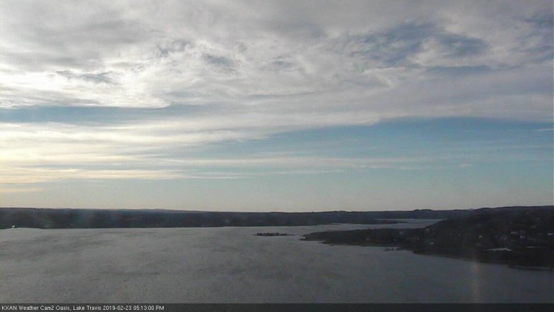 Lake Travis webcam, February 23, 2019 4:15 PM CT