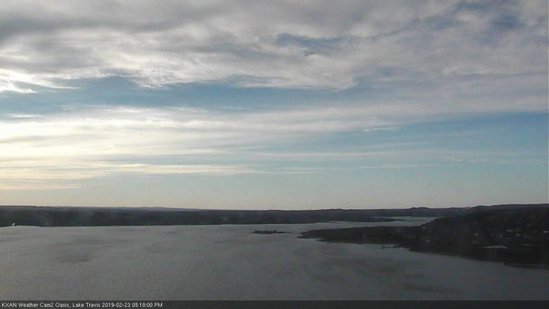 Lake Travis webcam, February 23, 2019 4:20 PM CT