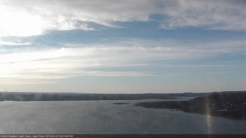 Lake Travis webcam, February 23, 2019 4:25 PM CT