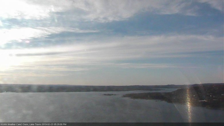 Lake Travis webcam, February 23, 2019 4:30 PM CT