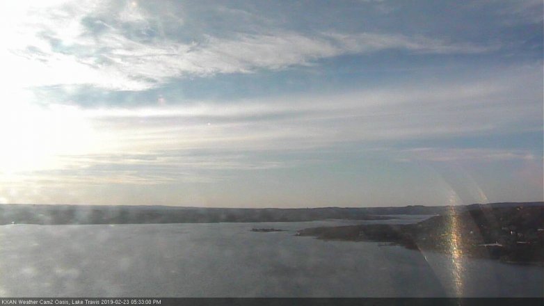 Lake Travis webcam, February 23, 2019 4:35 PM CT