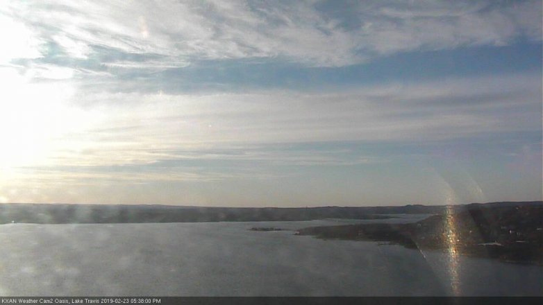 Lake Travis webcam, February 23, 2019 4:40 PM CT