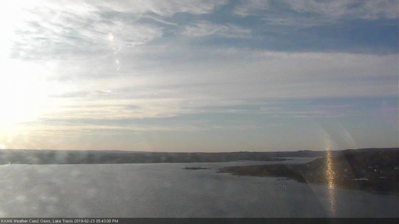 Lake Travis webcam, February 23, 2019 4:45 PM CT