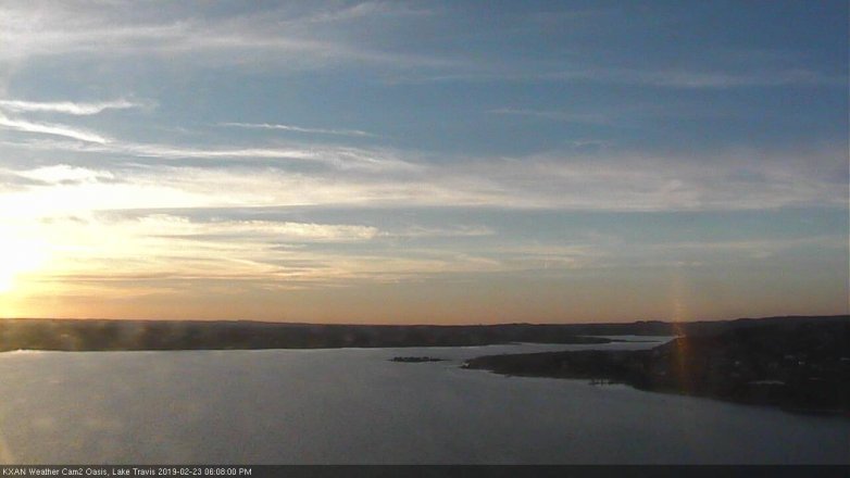Lake Travis webcam, February 23, 2019 5:10 PM CT