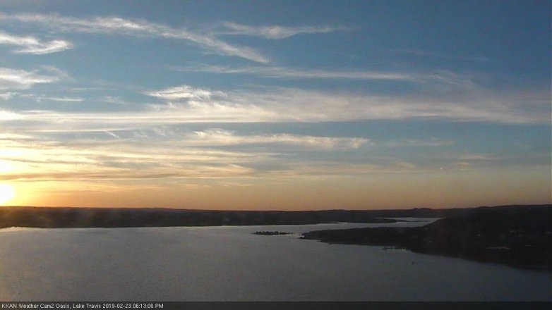 Lake Travis webcam, February 23, 2019 5:15 PM CT