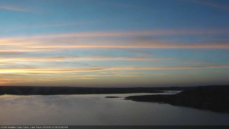 Lake Travis webcam, February 23, 2019 5:35 PM CT